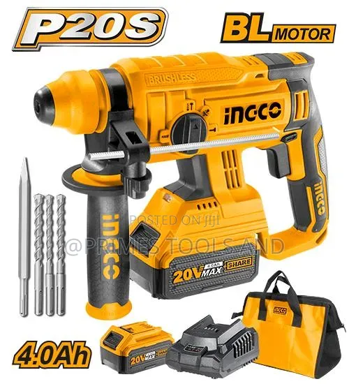 Rechargeable Hammer Drill – Cordless Rotary Hammer for Concrete,