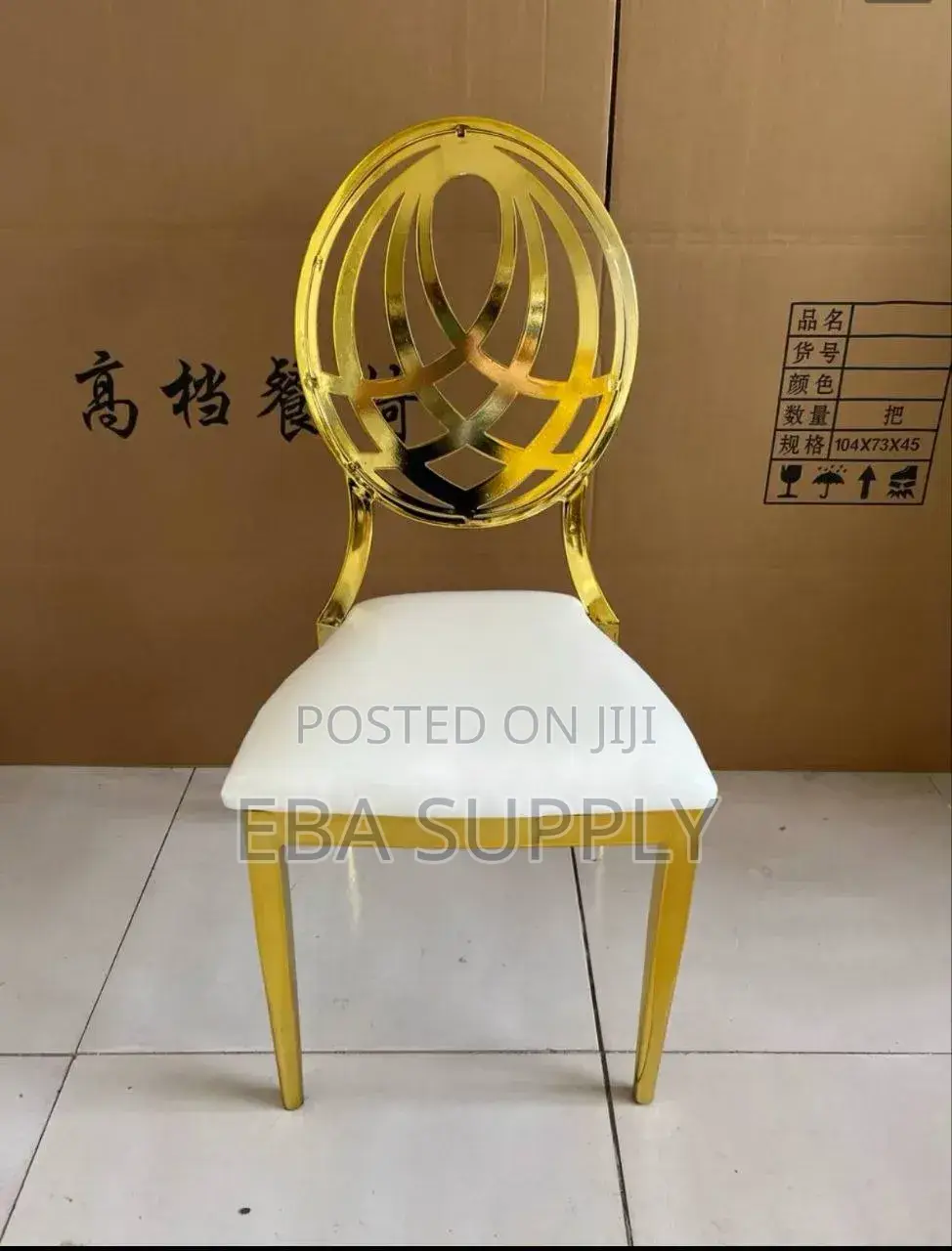 Wedding Style Gold Stainless Steel Chair Feature