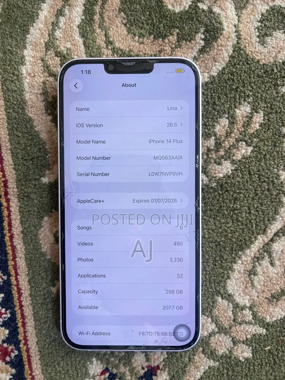Apple iPhone 14 Plus 256 GB White