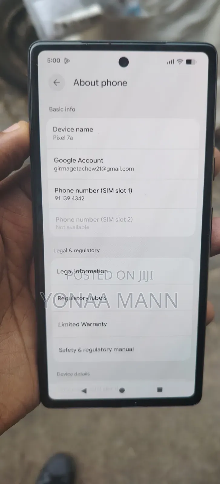 Google Pixel 7a 128 GB Silver