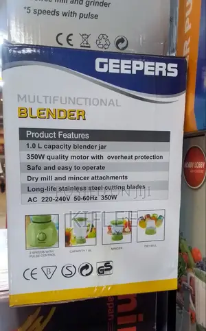 Geepers Original 3 in 1 Multifunctional Blender/የጁስ፣የቅመምእና የሽንኩርት መፍጫ