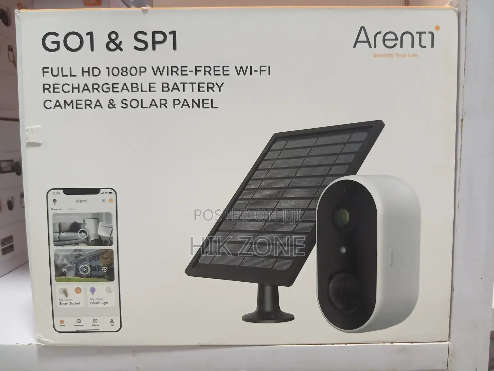 Arenti Go1 Sp1 Foll Hd Battery Camera Solar Panel