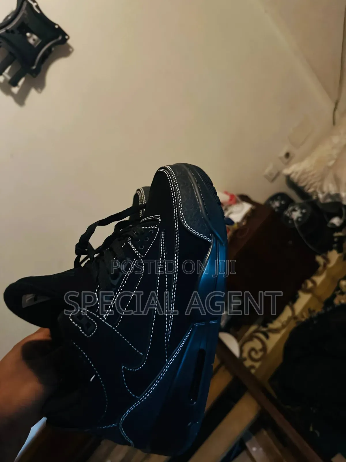 ​Air Jordan 4 Retro 'Black Phantom' Custom / Replica Sneakers