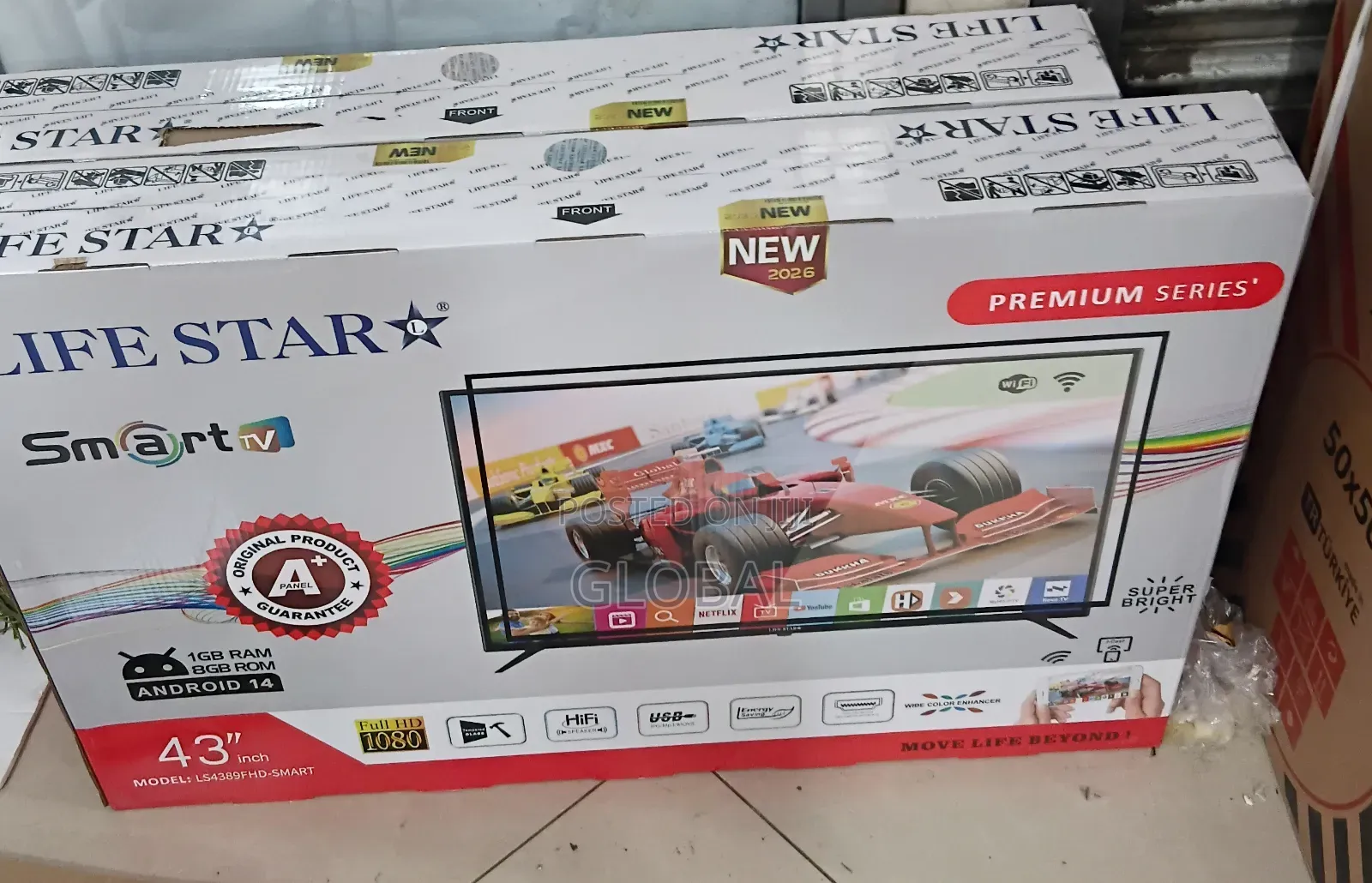 43inch Life Star Smart New 2026"Model Tv