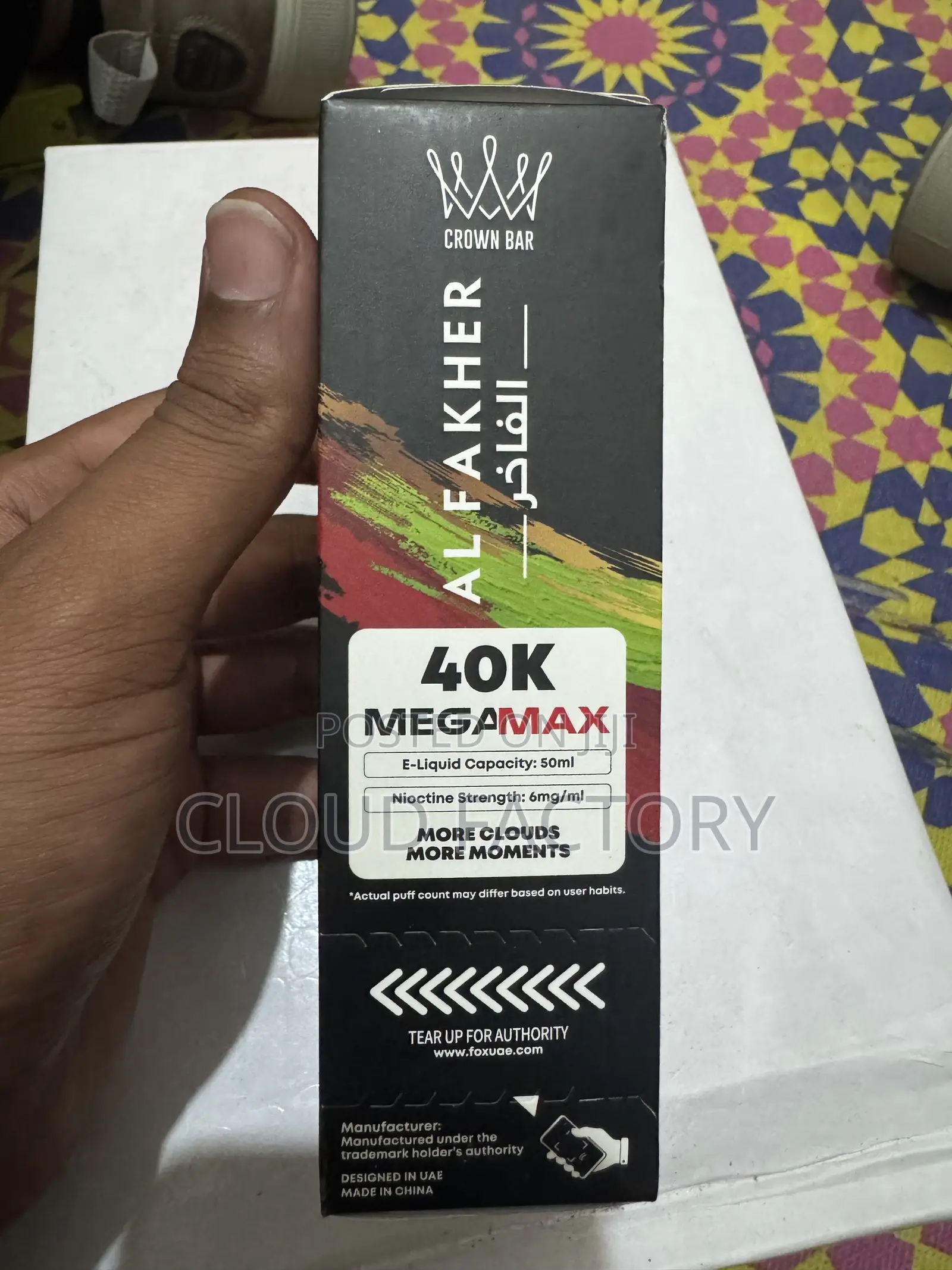 Alfakr Crown Bar Puff Vape Shisha Type