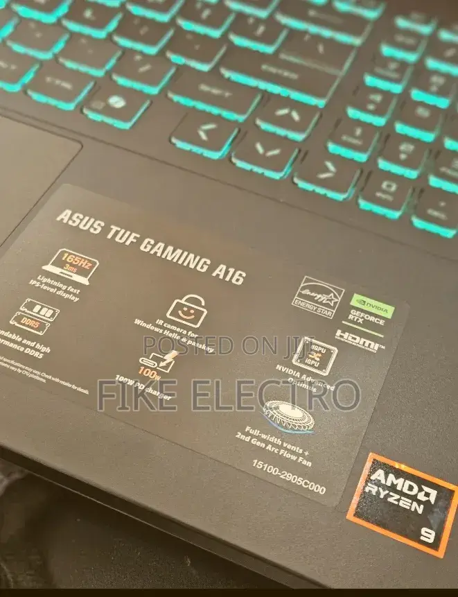 New Laptop Asus TUF Gaming A15 32GB AMD Ryzen 9 SSD 1T