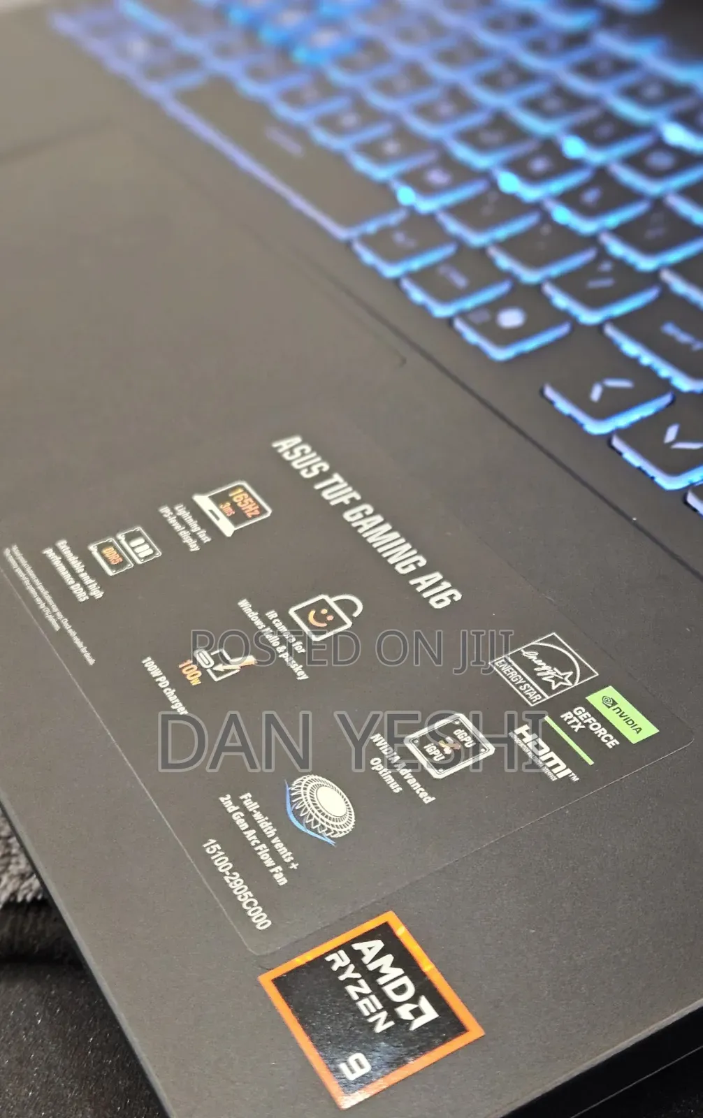 New Laptop Asus TUF Gaming A16 32GB AMD Ryzen 9 SSD 1T
