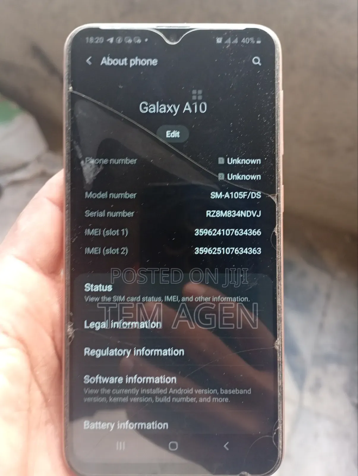 Samsung A10 32 GB Orange