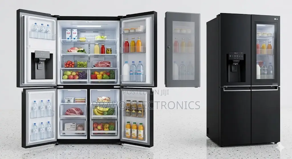 Lg Side by Side Refrigerator – Smart Instaview Knock Knock Technology