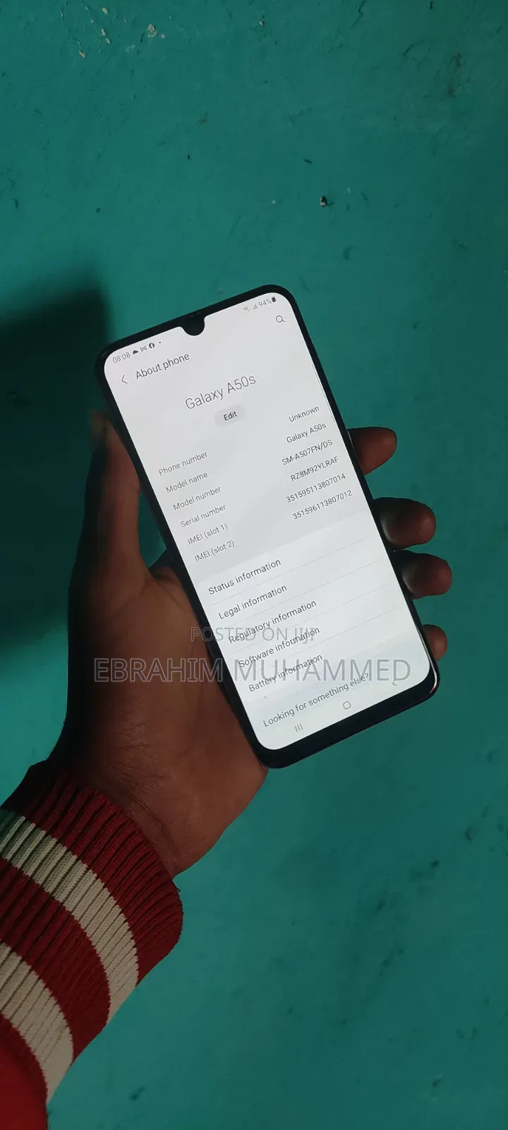 Samsung Galaxy A50s 128 GB White
