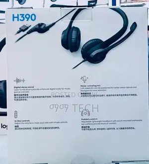 Logitech H390 Usb Hub Headset Clear Calls Comfortable Wear