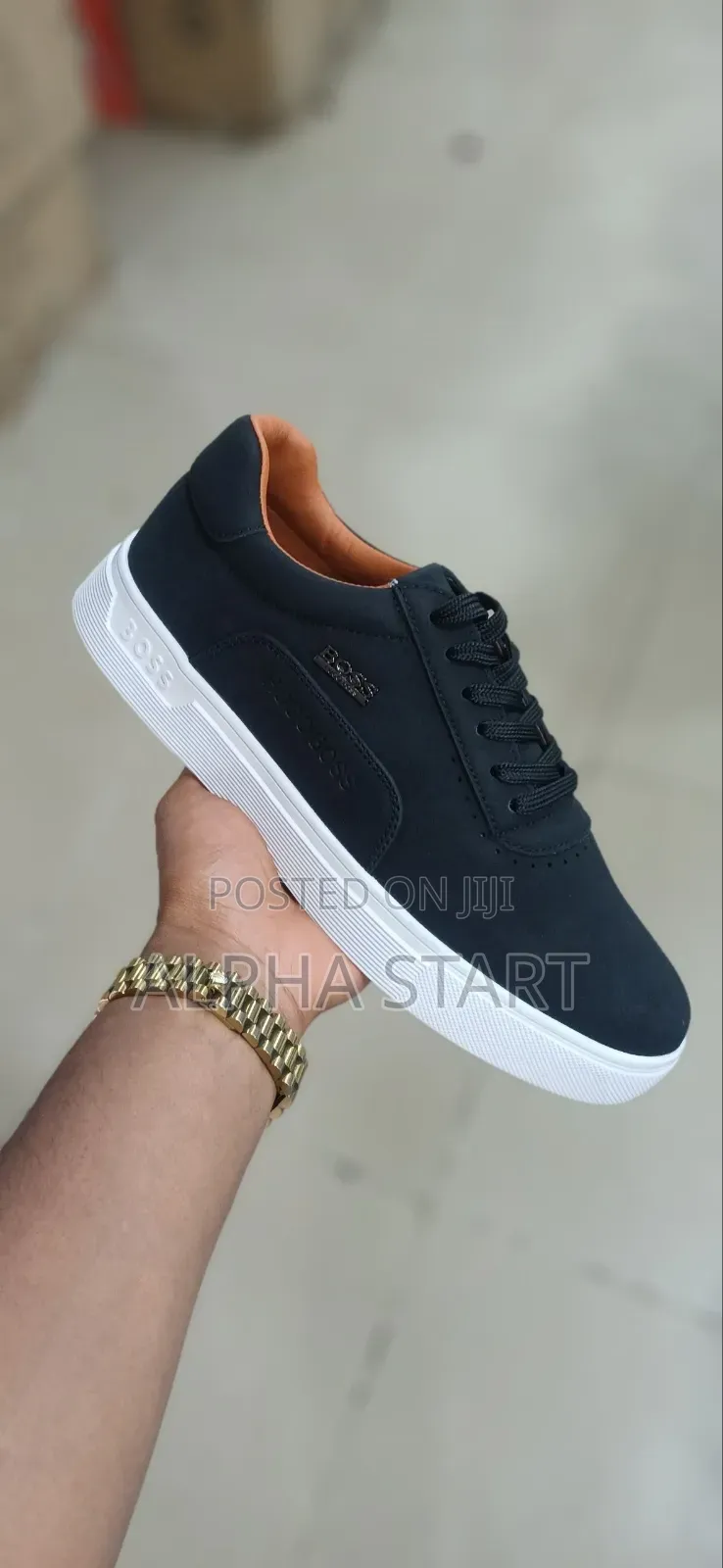 Boss Hugo High Master Quality Smooth Flat Shoes for Man's