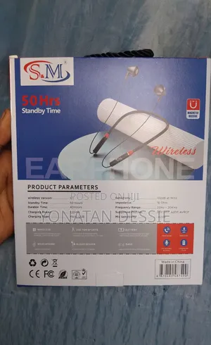 S M Md-030 Wireless Bluetooth Neckband Earphone – Long Battery Life