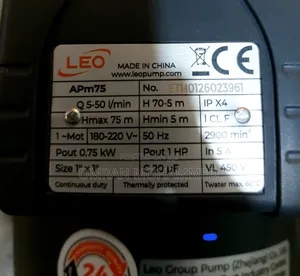 Leo Peripheral Pump ( 1hp 0.5hp )