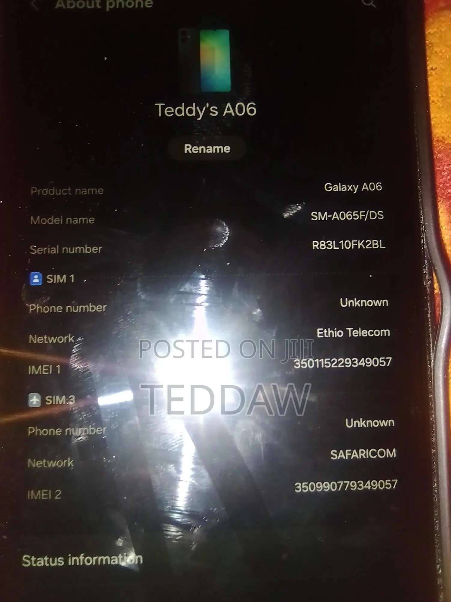 New Samsung Galaxy A06 64 GB Blue