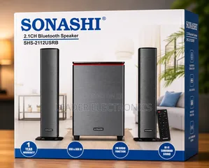 Sonashi 2.1ch Bluetooth Speaker System – Powerful Bass Clear Sound