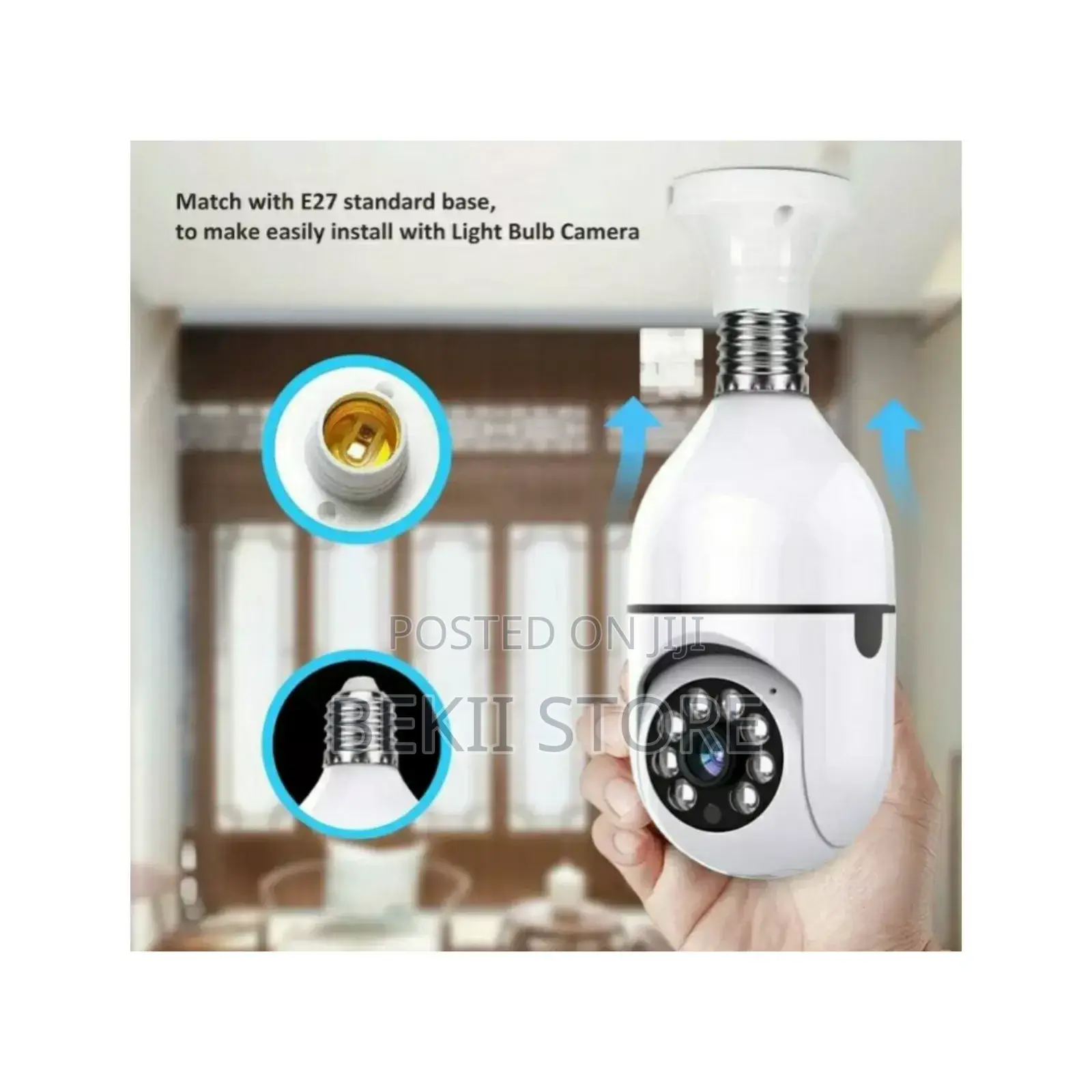 360° Wifi Smart Bulb Security Camera