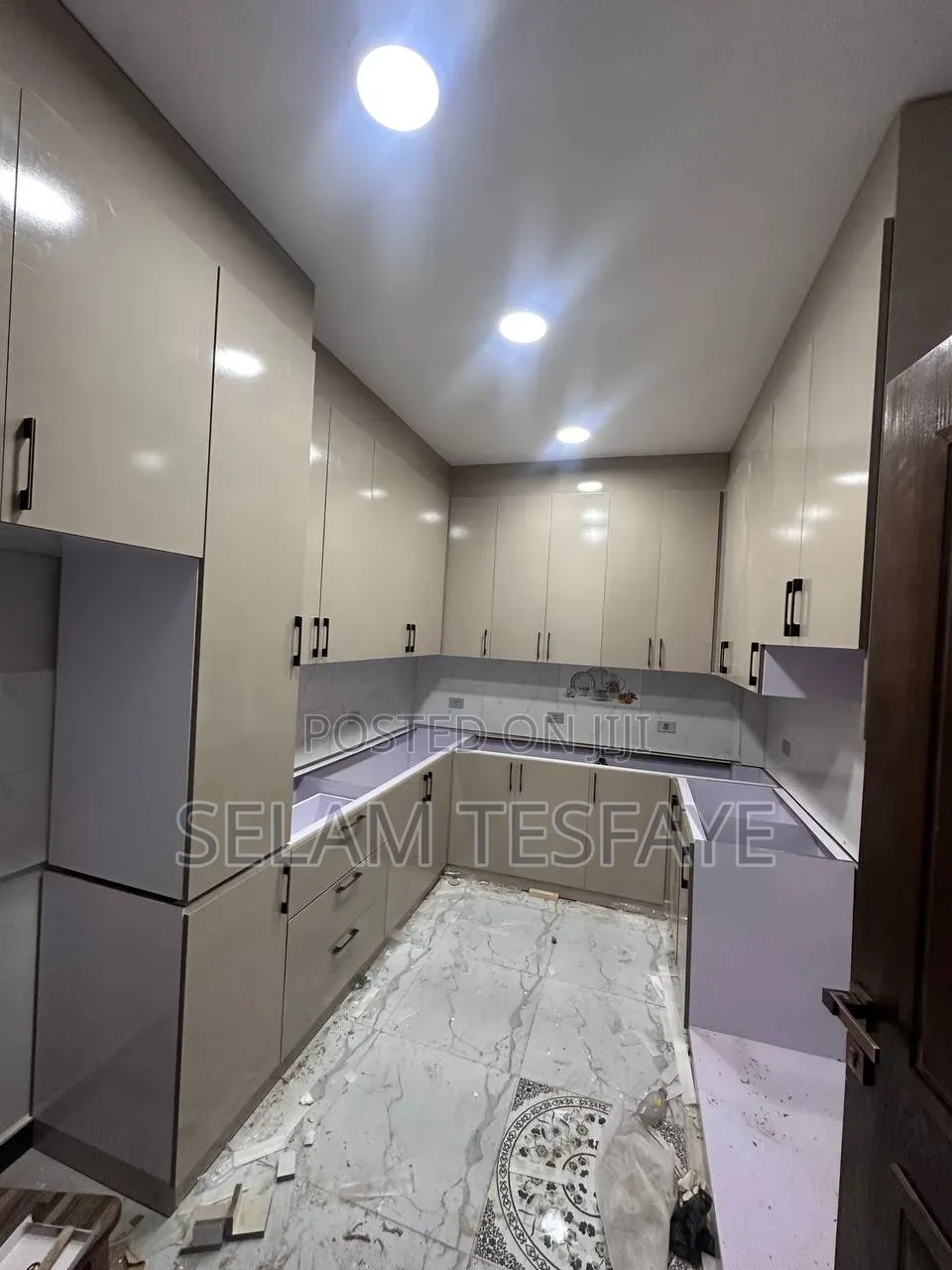 Kitchen Cabinet End Cupboard Bypainting Doors