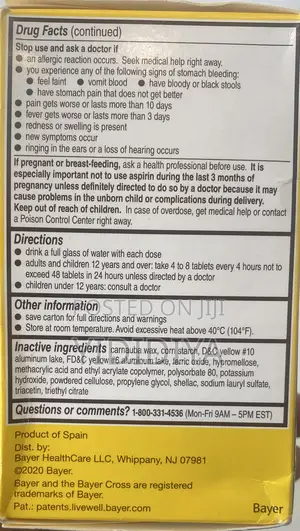 Aspirin (Nsaid )