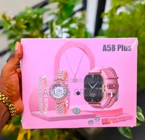 A 58 Plus Smart Watch: Girls Full Package Gift Box