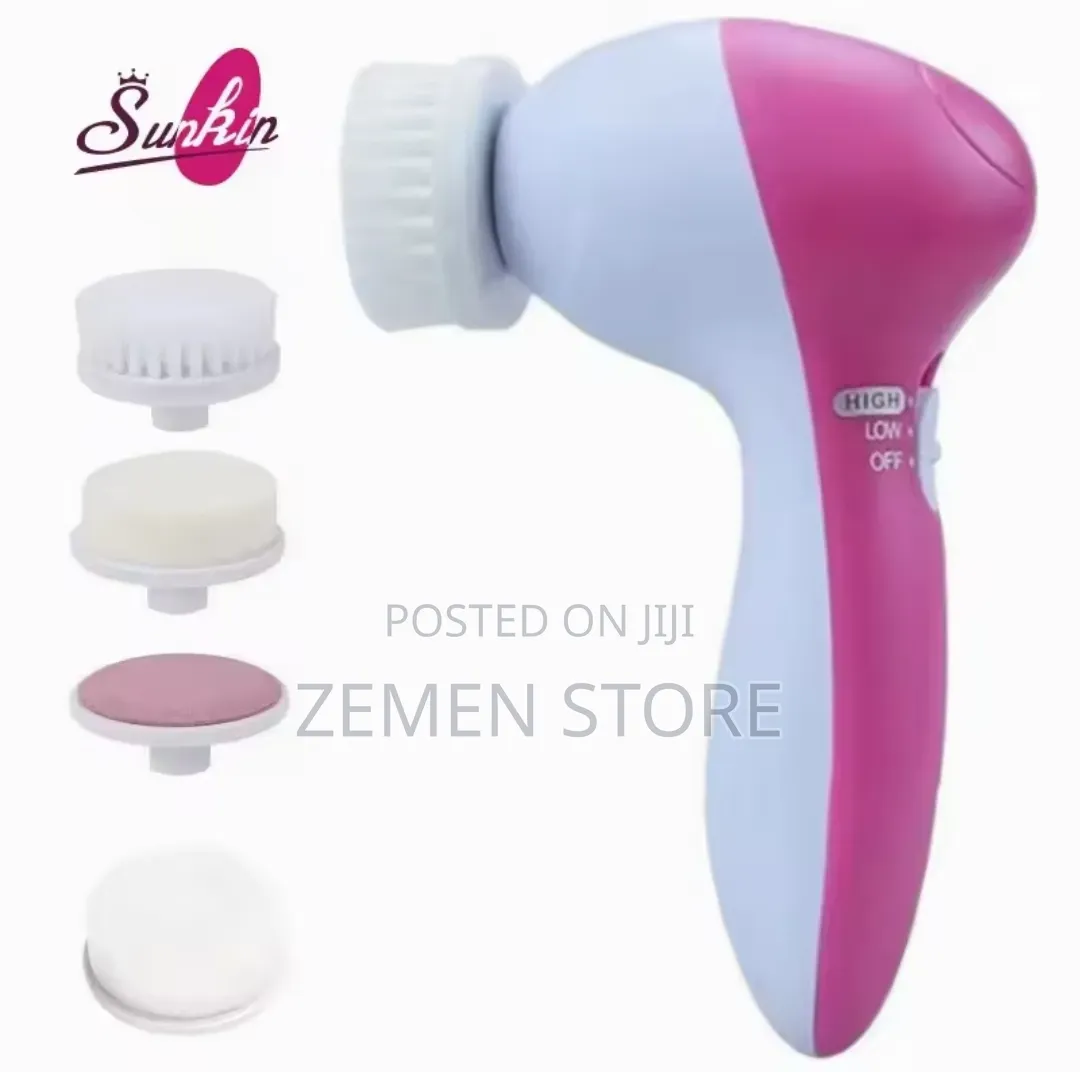5-in-1 Electric Facial Cleansing Brush Massager 5 በ 1 የፊት ማጽጃ