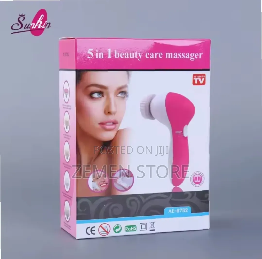 5-in-1 Electric Facial Cleansing Brush Massager 5 በ 1 የፊት ማጽጃ