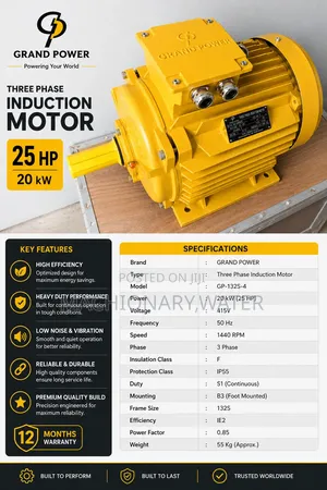 Grand-Power Threephase Motor 25hp