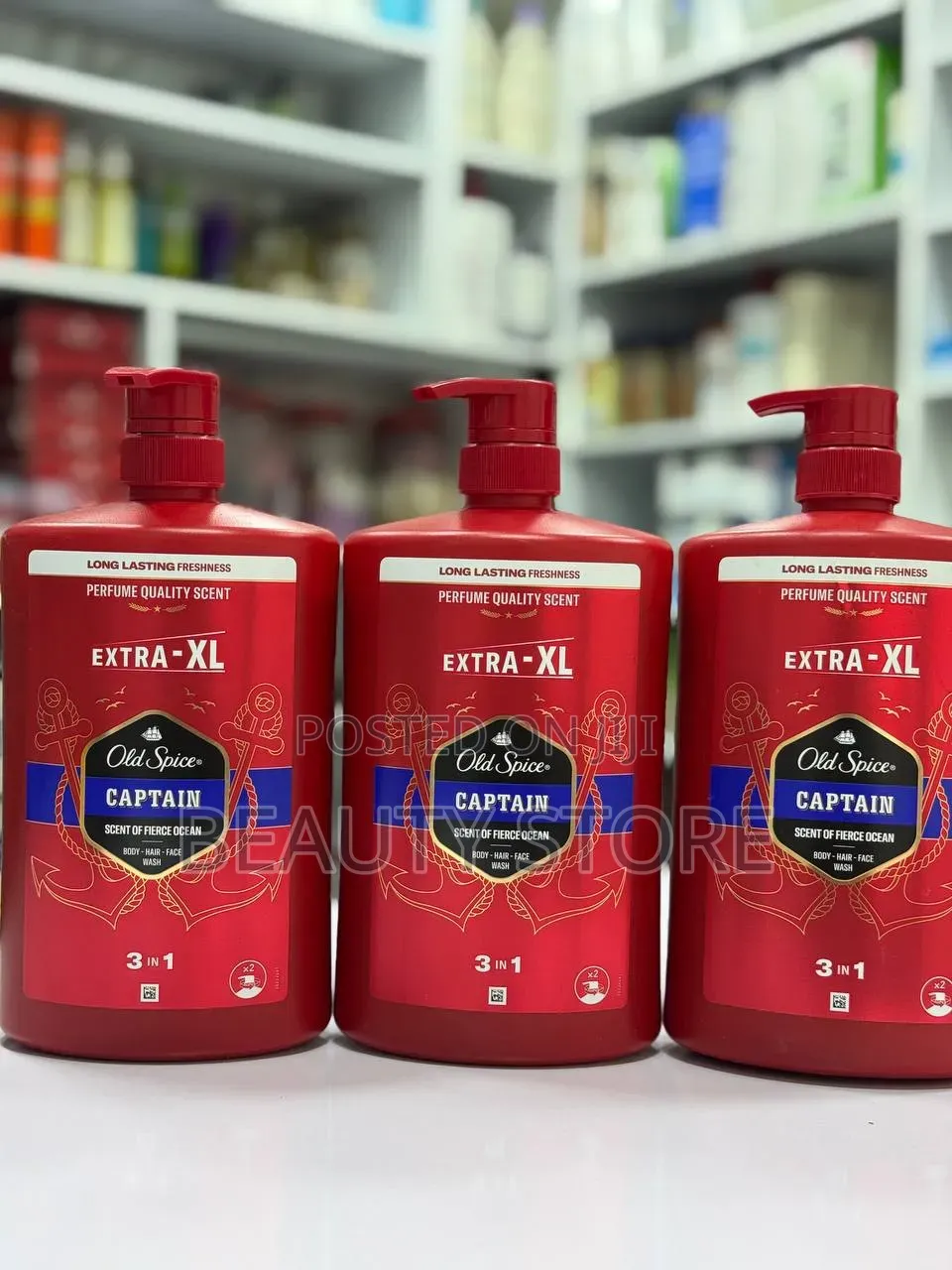 Old Spice Captain 3-in-1 Body, Hair, and Face Wash
