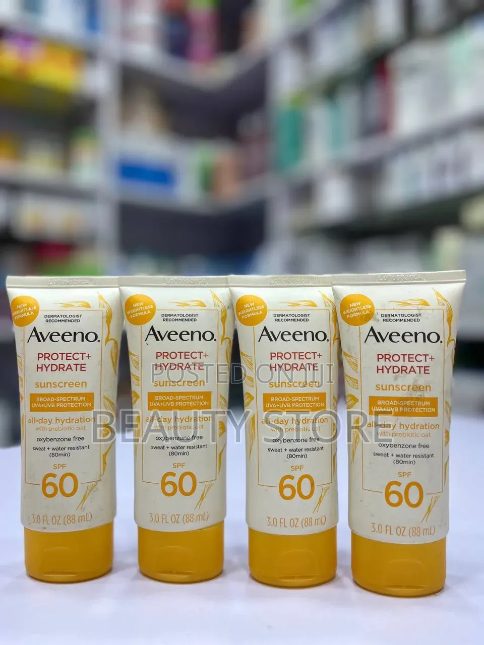 N Aveeno Protect + Hydrate Sunscreen Lotion With SPF 60