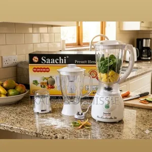 Saachi 3in 1 Blender and Grinder 
ሳቺ የጁስ እና የቡና መፍጫ