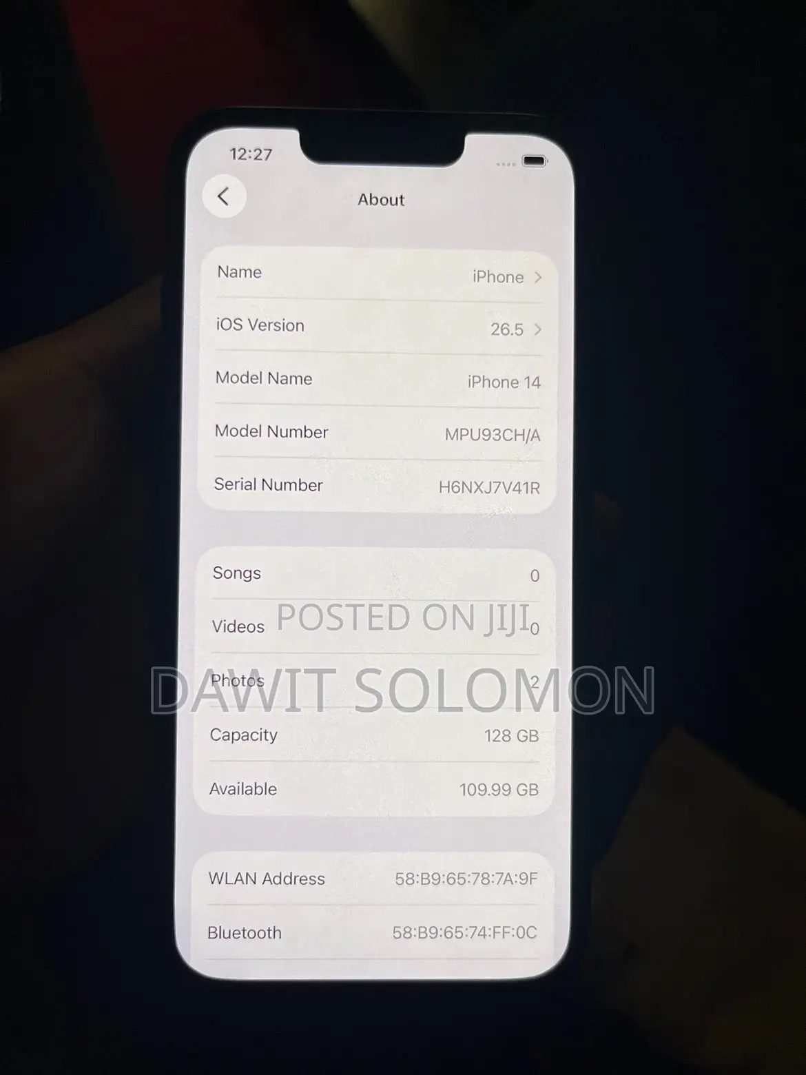 Apple iPhone 14 128 GB Black