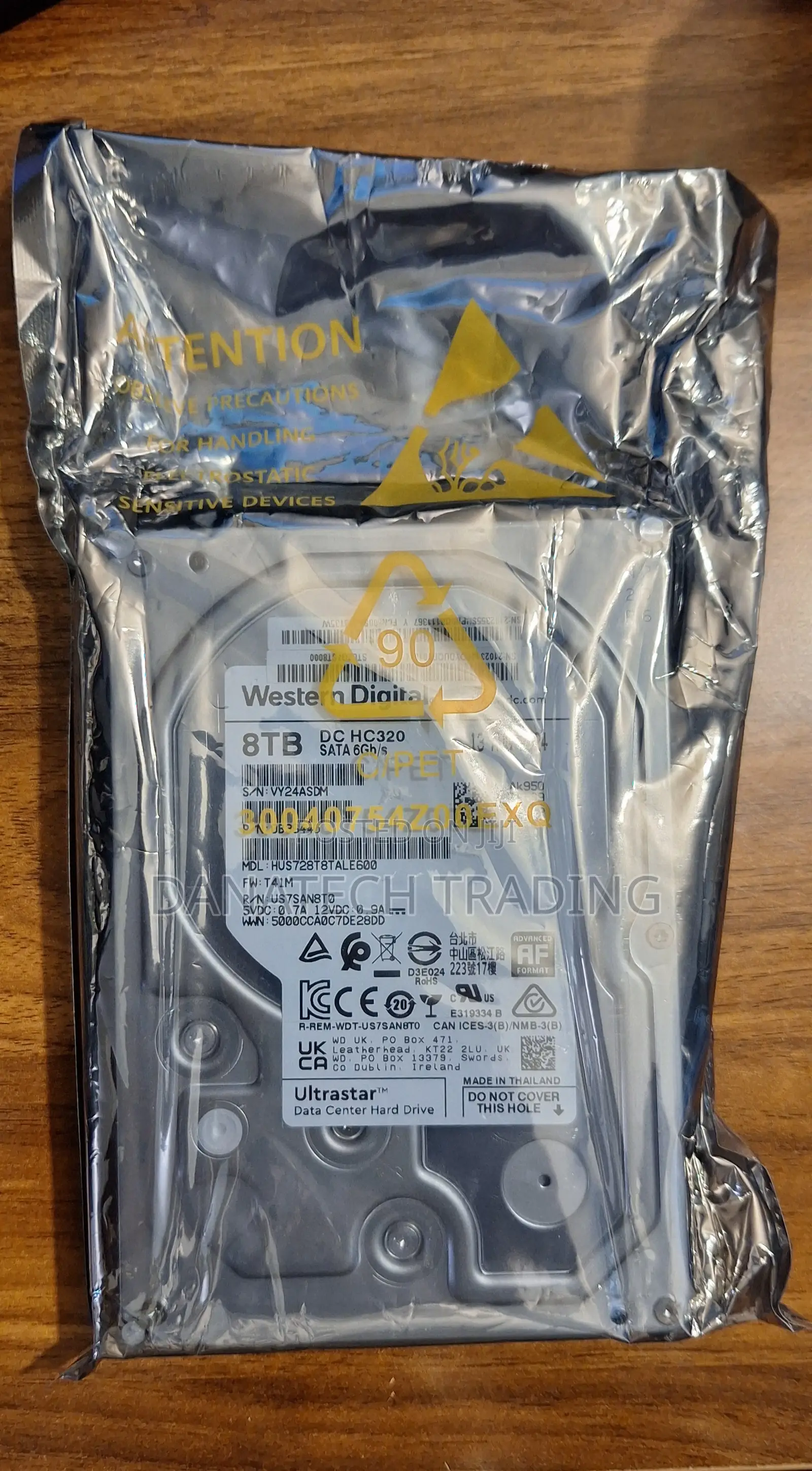 Western Digital Ultrastar Dc Hc320 8tb Enterprise Hard Drive