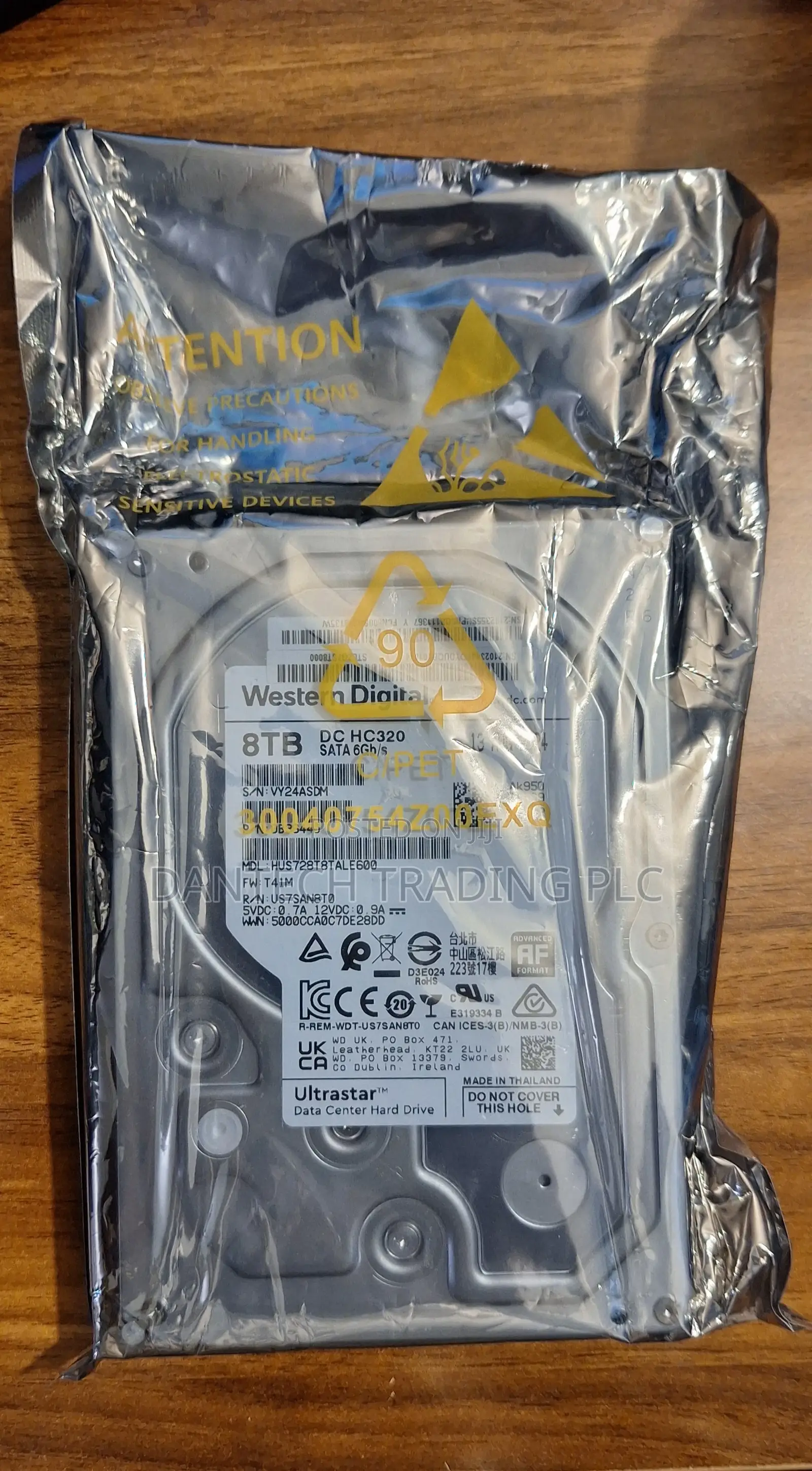 Western Digital Ultrastar Dc Hc320 8tb Enterprise Hard Drive