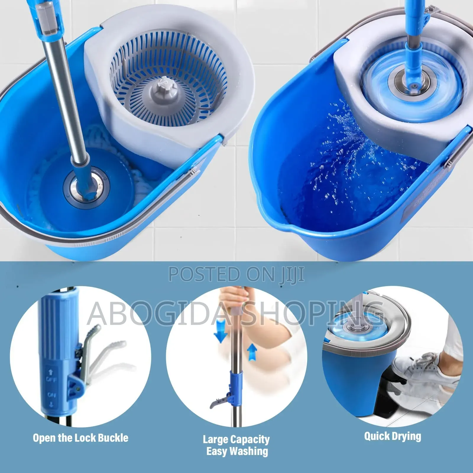 King Spin Mop 360° Microfiber Mop