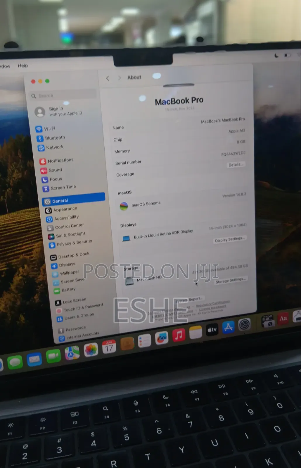 Laptop Apple MacBook Pro 2023 M3 8GB Apple M3 Pro SSD 512GB