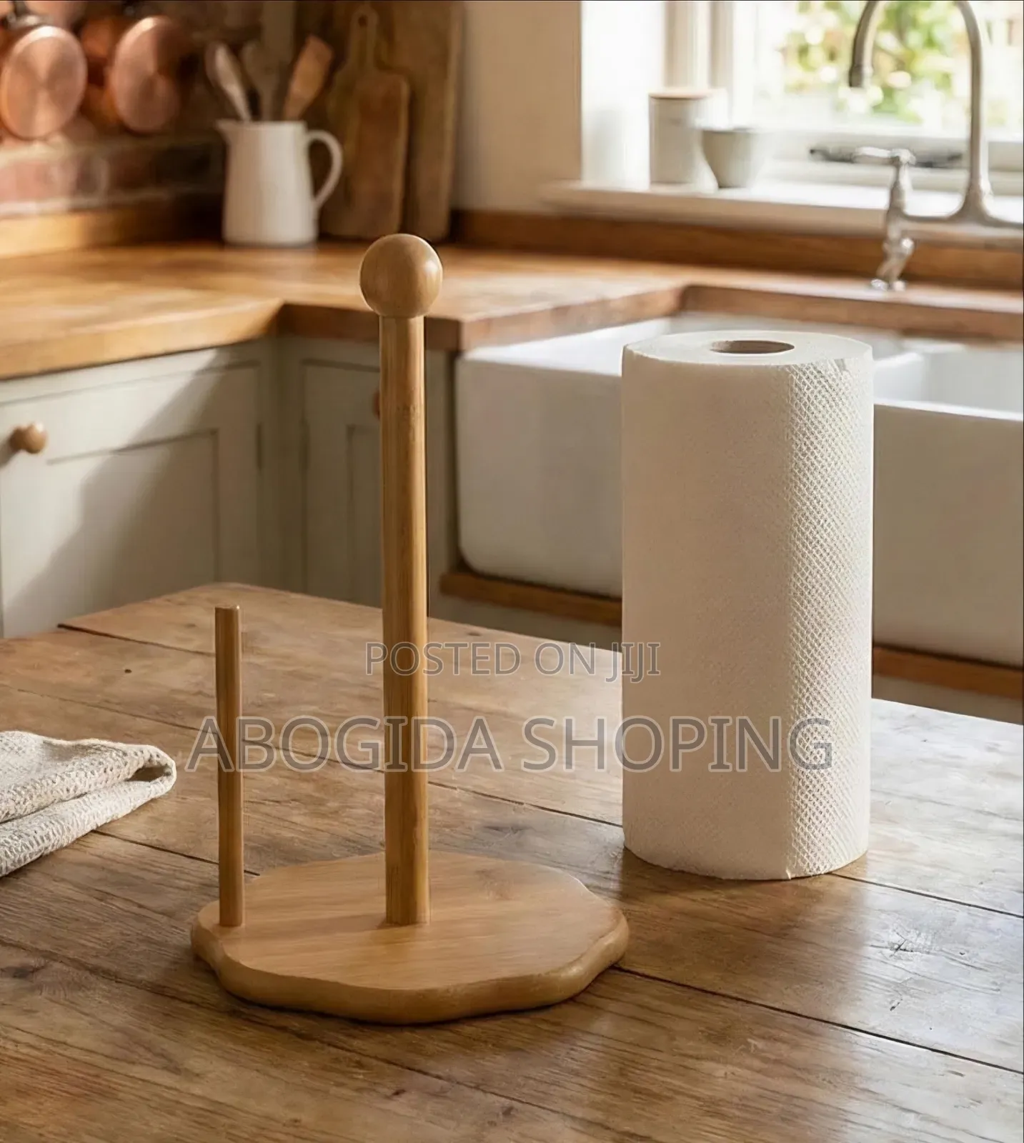 Bamboo Kitchen Tissue Stand