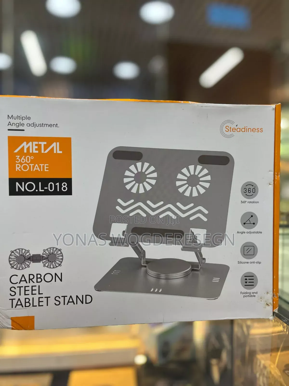 Rotary Support Tablet Computer Stand With Fan
