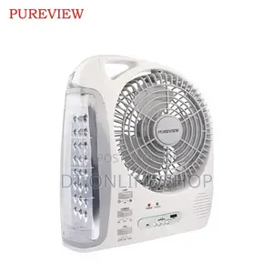 6 In 1 Rechargable Fan With Led Lamp