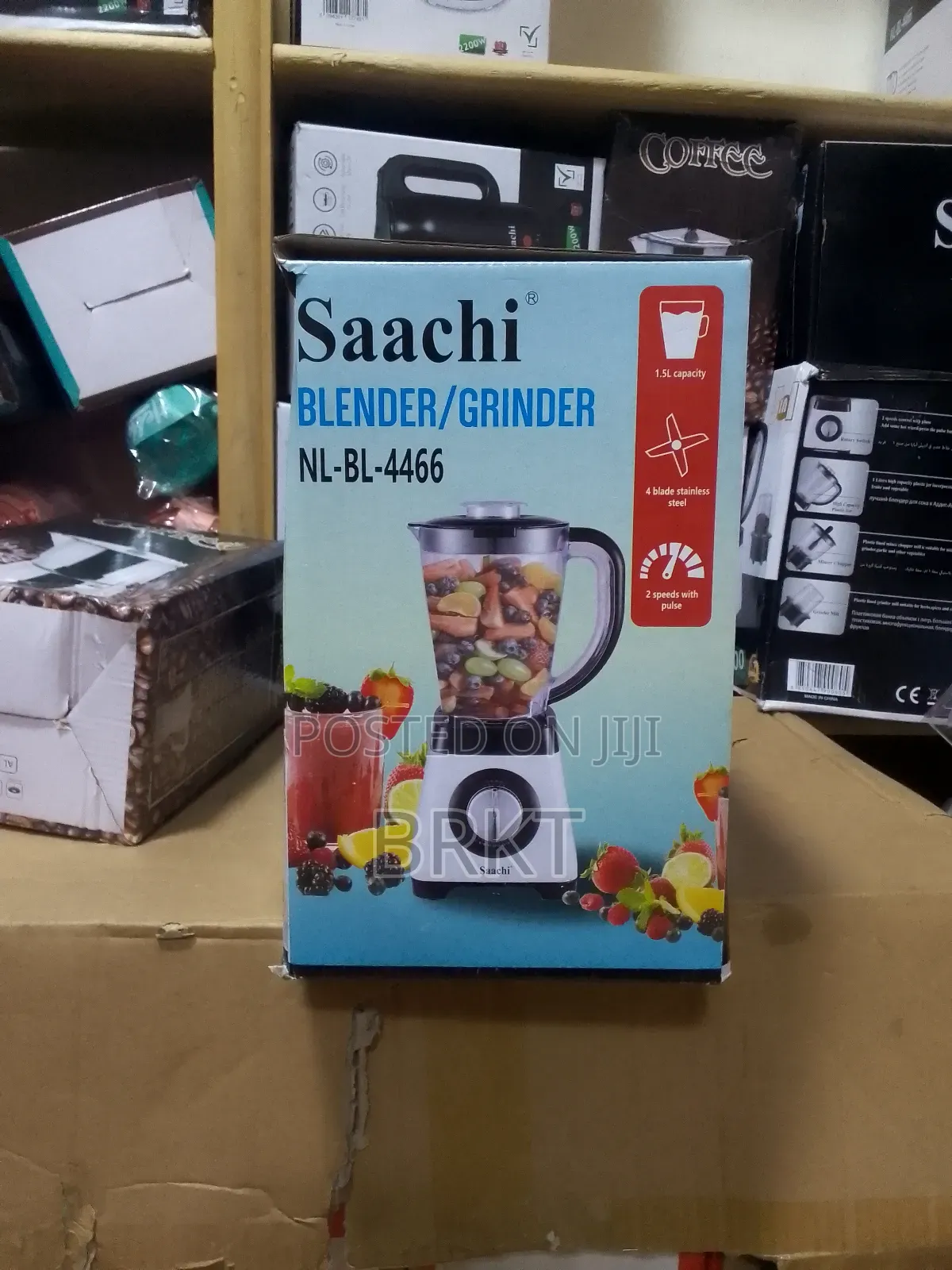 Saachi Original 3 in 1 Blender Grinder (ሞዴል፦ Nl-Bl-4466)