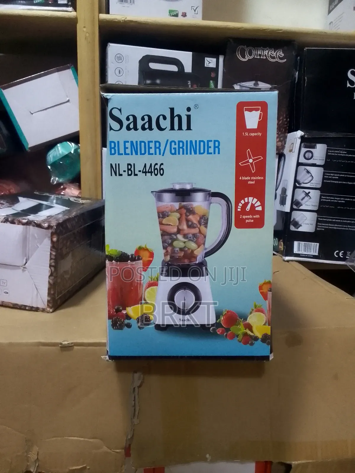 Saachi Original 3 in 1 Blender Grinder (ሞዴል፦ Nl-Bl-4466)
