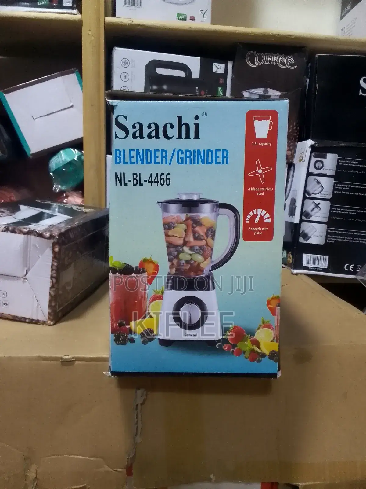 Saachi Original 3 in 1 Blender Grinder/Juicer (ሞዴል፦ Nl-Bl-4466)
