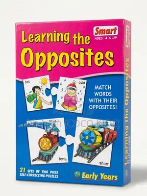 "Learning the Opposites" አስተማሪ እንቆቅልሽ (ከ4 ዓመት በላይ)