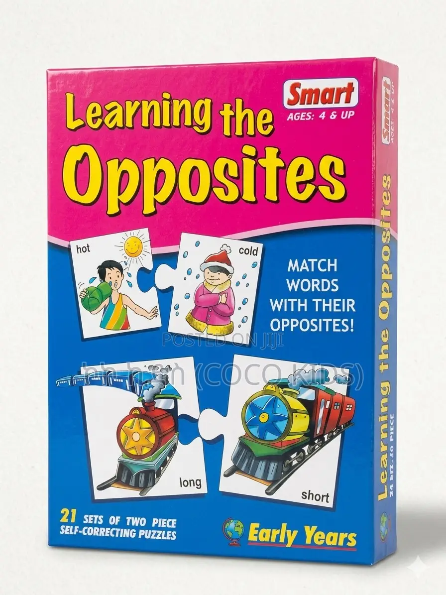 "Learning the Opposites" አስተማሪ እንቆቅልሽ (ከ4 ዓመት በላይ)