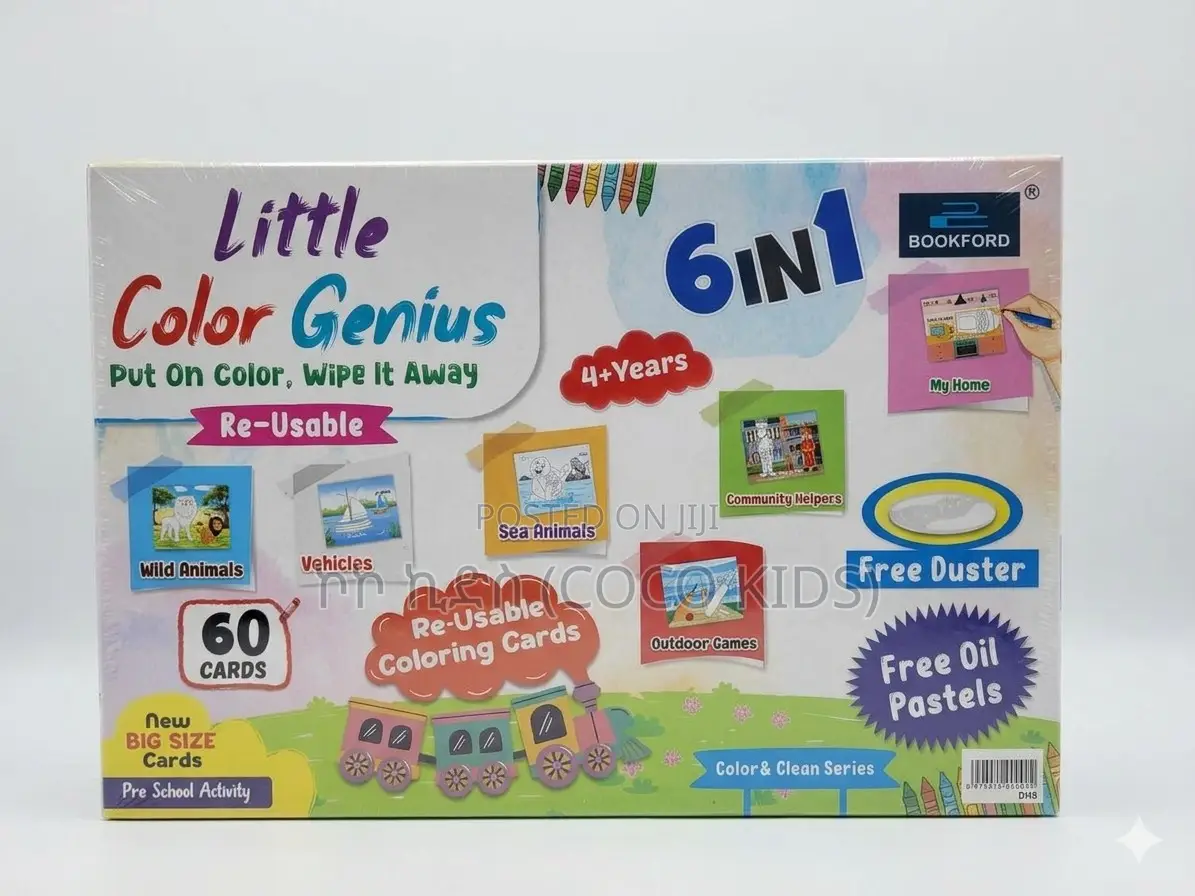 "Little Color Genius" 6-በ-1 እንደገና ጥቅም ላይ የሚውል የቀለም ስብስብ