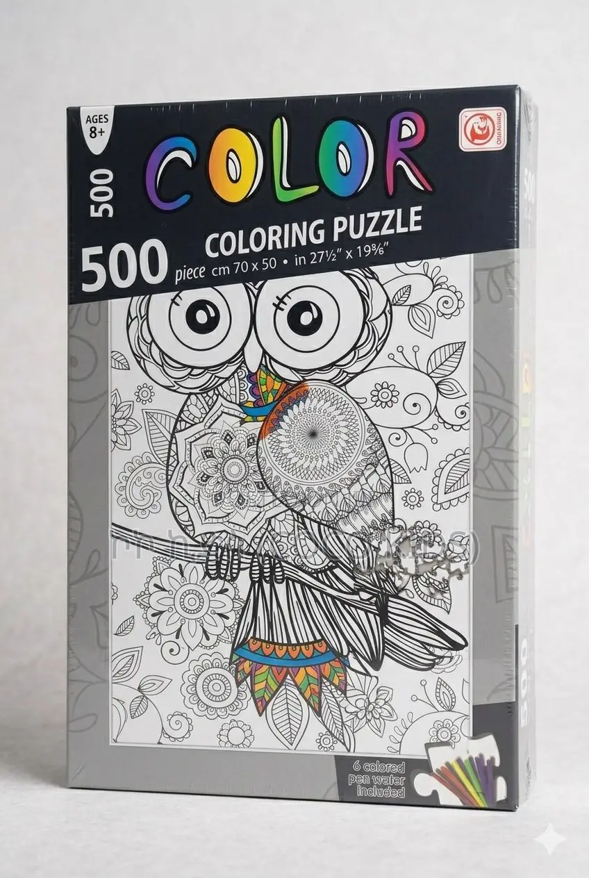 "Color" 500-Piece Coloring Puzzle | "Color" 500 ክፍል የቀለም እንቆቅልሽ