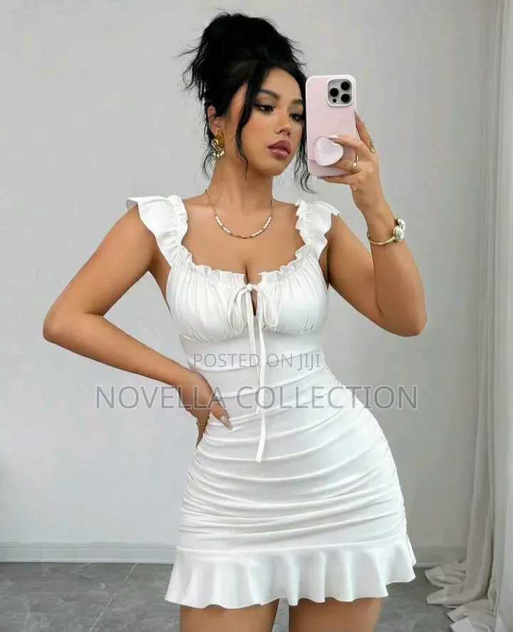 White Bodycon Mini Dress for Women