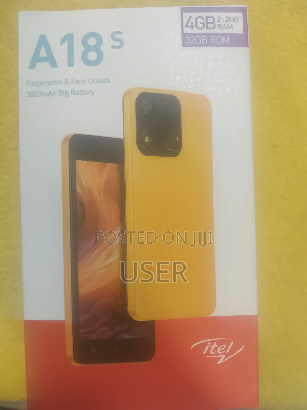 New Itel A18s 32 GB Black