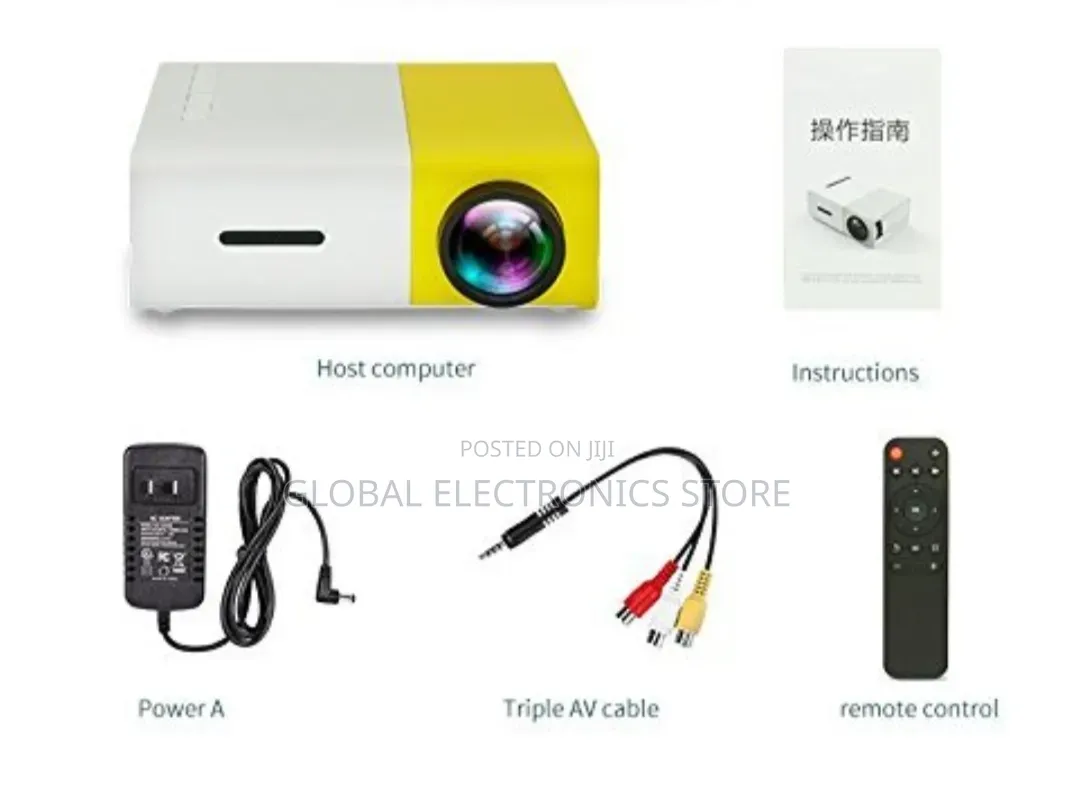 ጥርት ያለ የምስል ጥራት ያለው Led Mini Projector በታልቅ ቅናሽ