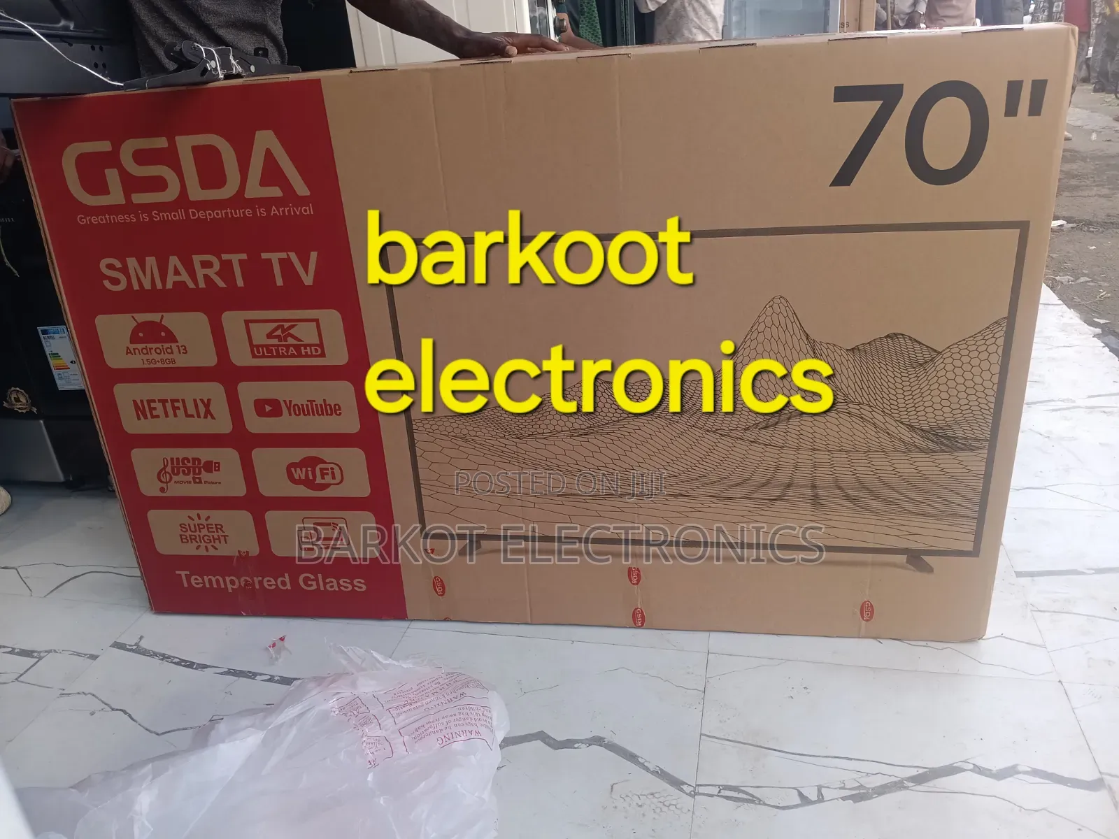 Gsda Smart Tv 70 Inch Andraid Doubel Tempered Gelass 2026 Quality