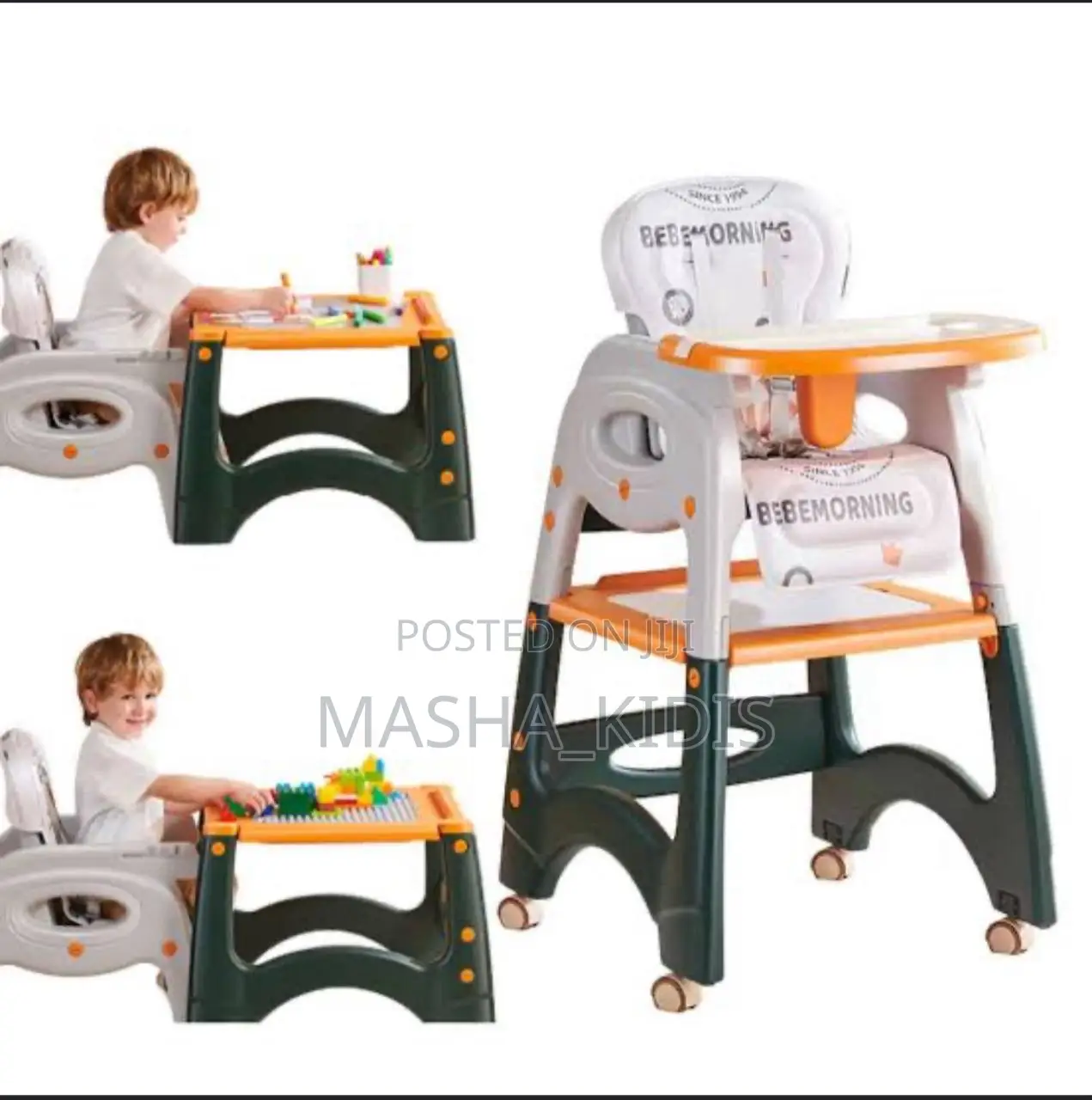 Bebemorning Heavy-Duty Convertible Baby Feeding Chair Features